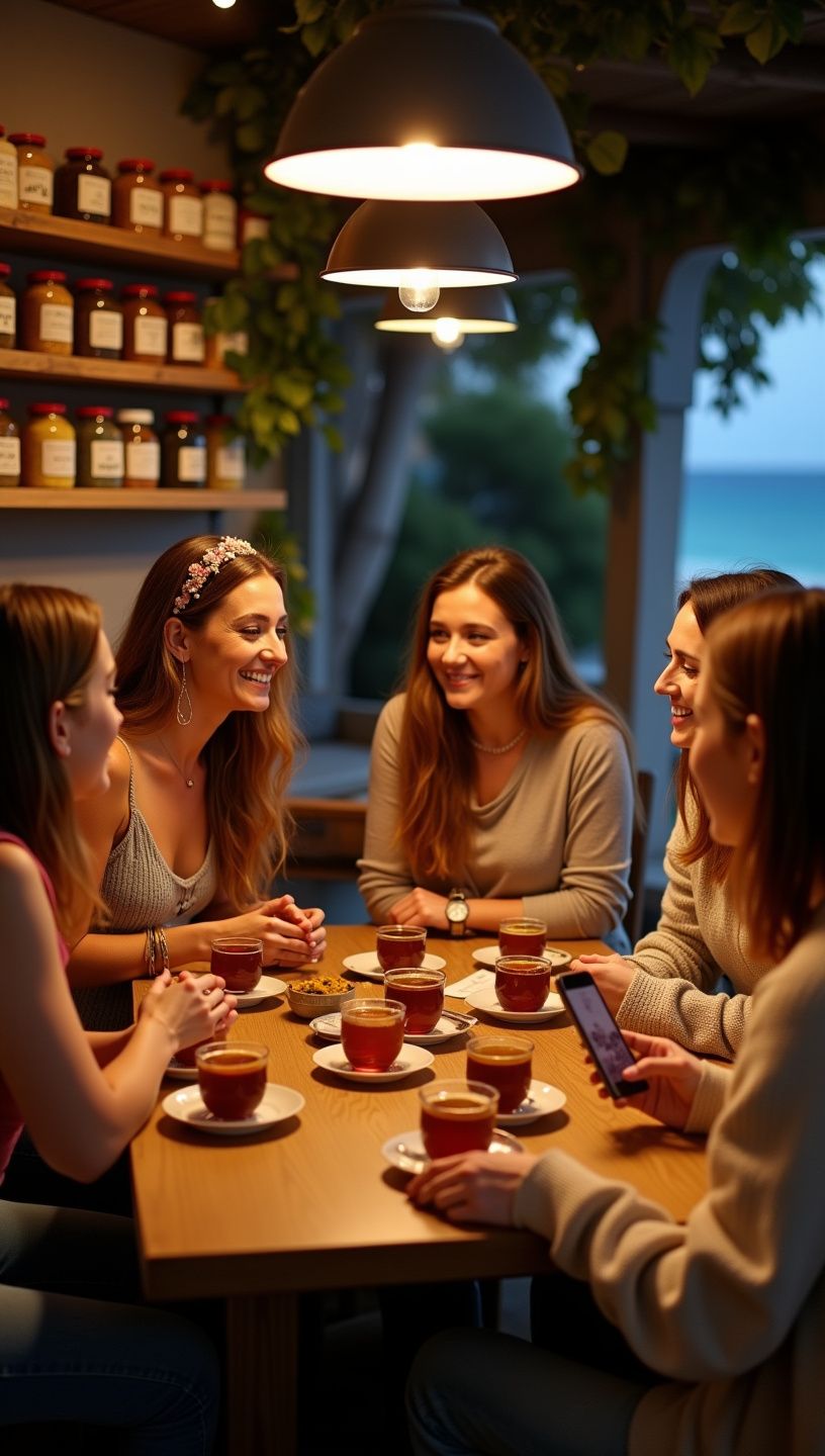 Ατμόσφαιρα τσαγιού σε παραδοσιακή ελληνική καφετέρια